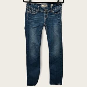 BKE Denim Sabrina Skinny Crystal Embellished Pockets Jean 27 x 31.5